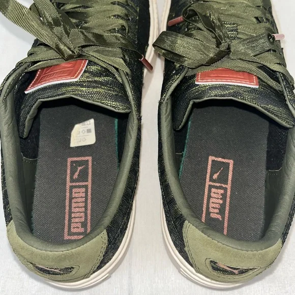 PUMA Basket Platform VR Olive Night Women’s size 10 - Picture 7 of 8